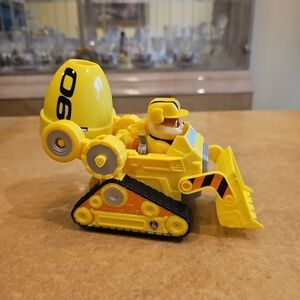 Paw Patrol The Movie Rubble‎ Figure Deluxe Construction Dozer Vehicle Dog Figure